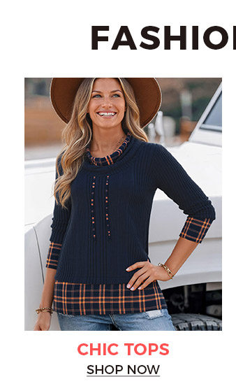 Discover our collection of Chic Tops, designed to add a touch of elegance to your daily wear.