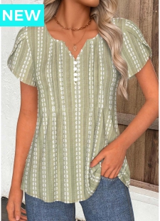 Sage Green Tummy Coverage Short Sleeve T Shirt