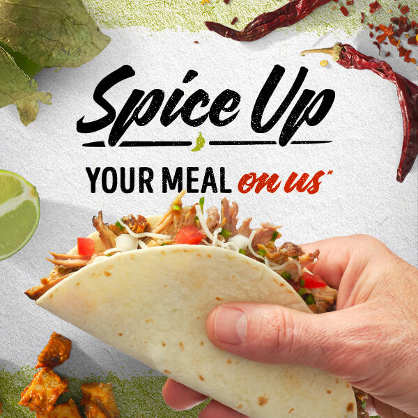 Spice Up Your Meal on us*