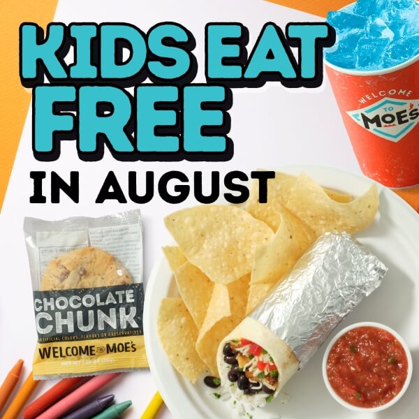 Kids eat free in August
