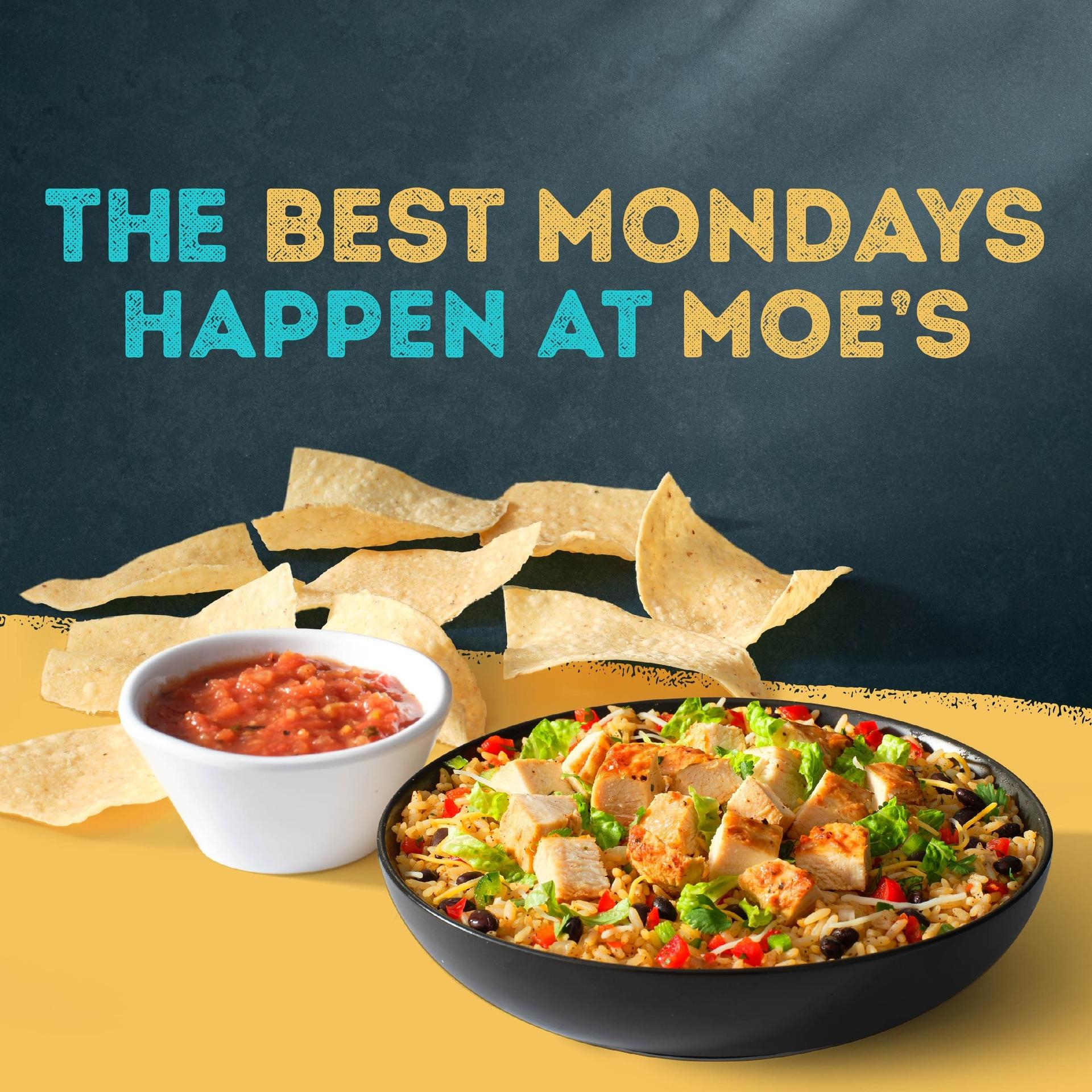 THE BEST MONDAYS HAPPEN AT MOE'S