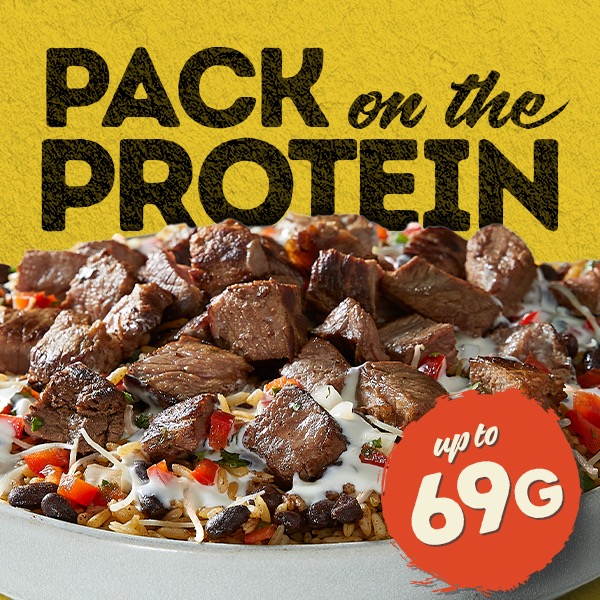 PACK ON THE PROTEIN up to 69G