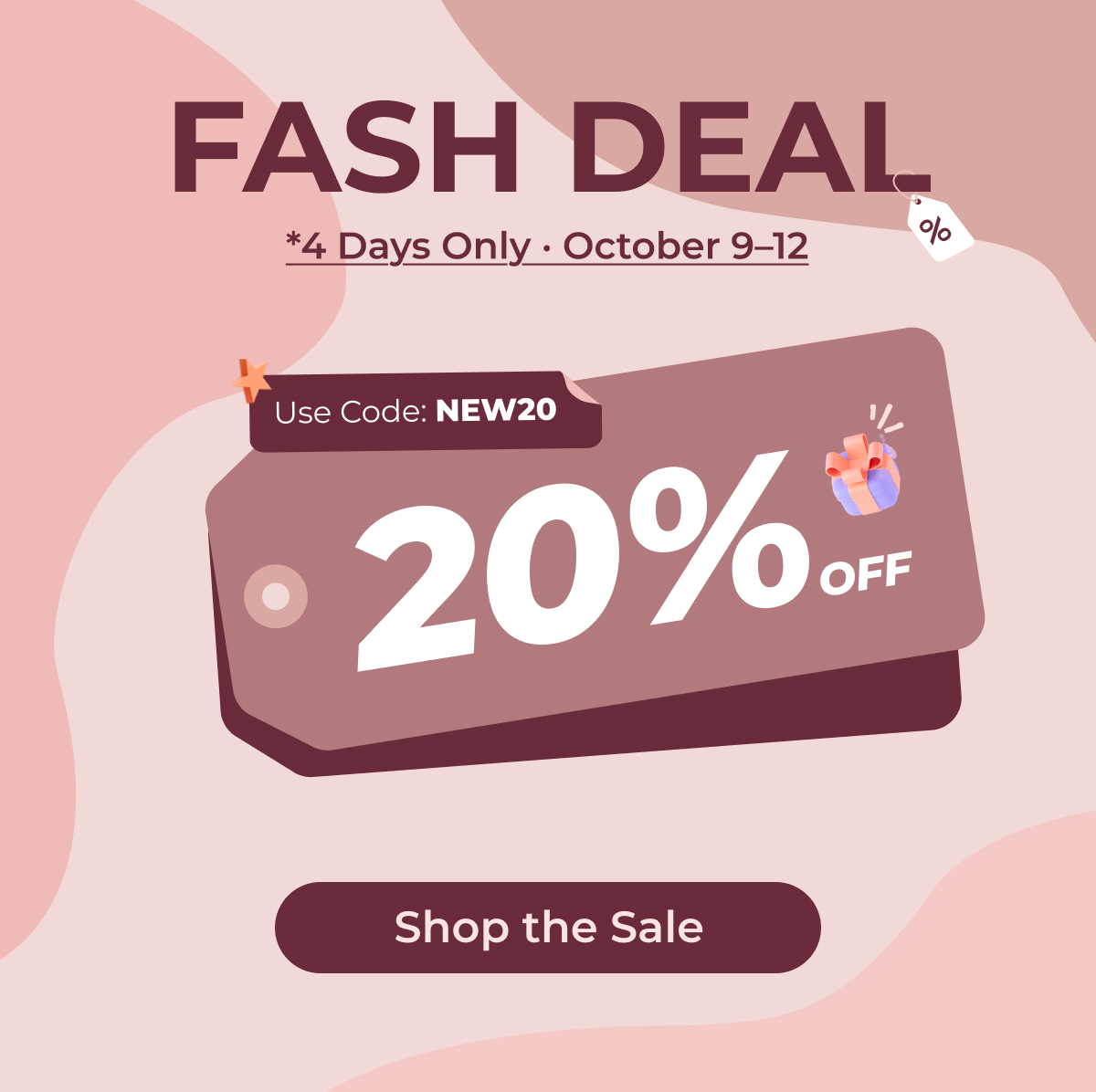 FLASH SALE  *4 Days Only · October 9–12