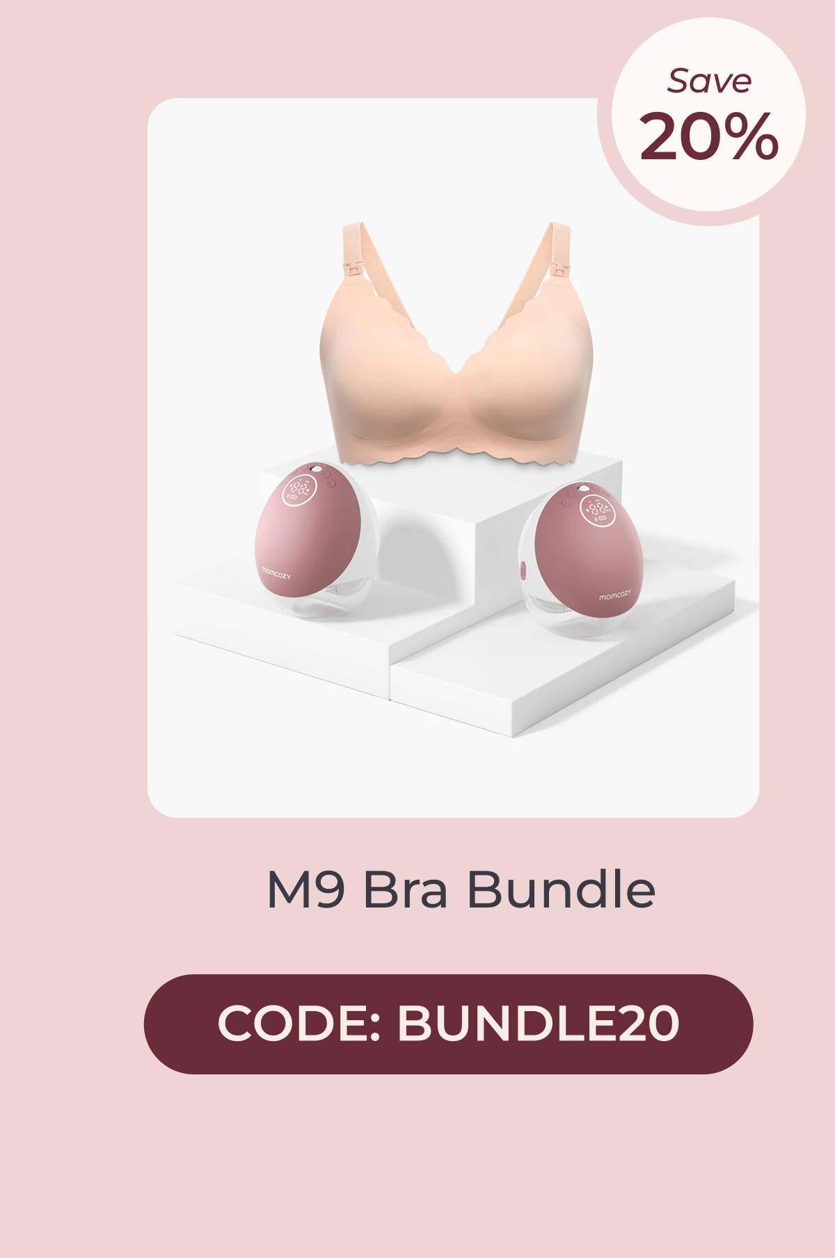 M9 Bra Bundle: M9 Breast Pump and YN46 Nursing Bra