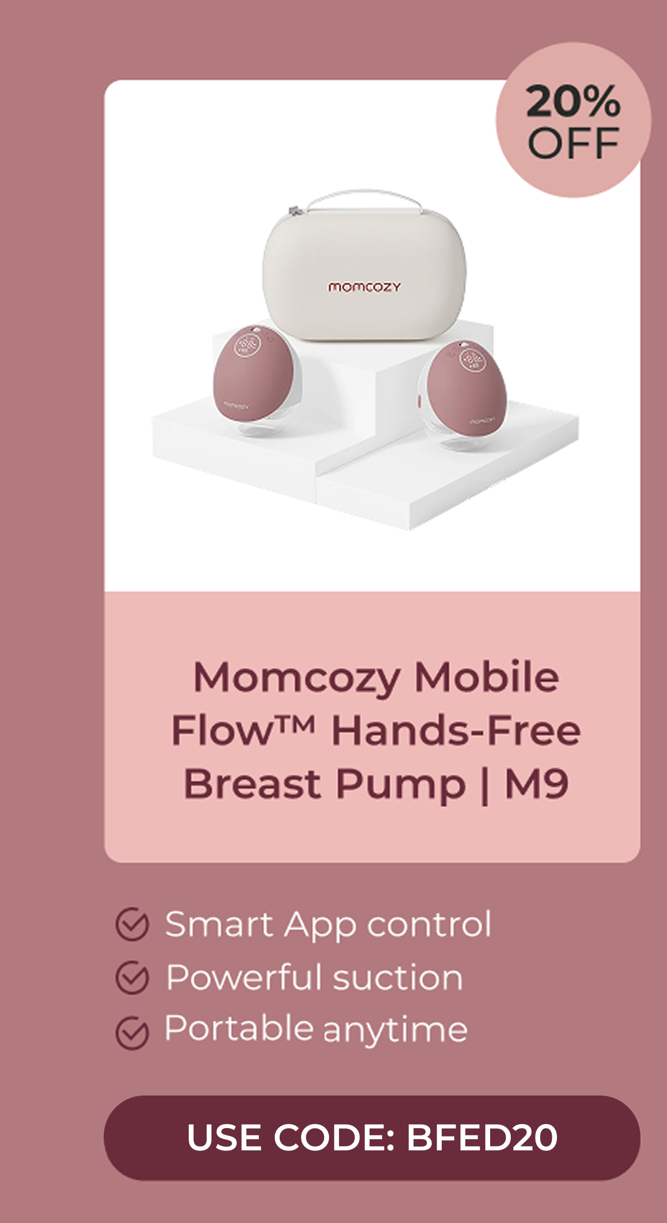 Momcozy Mobile Flow™ Hands-Free Breast Pump | M9