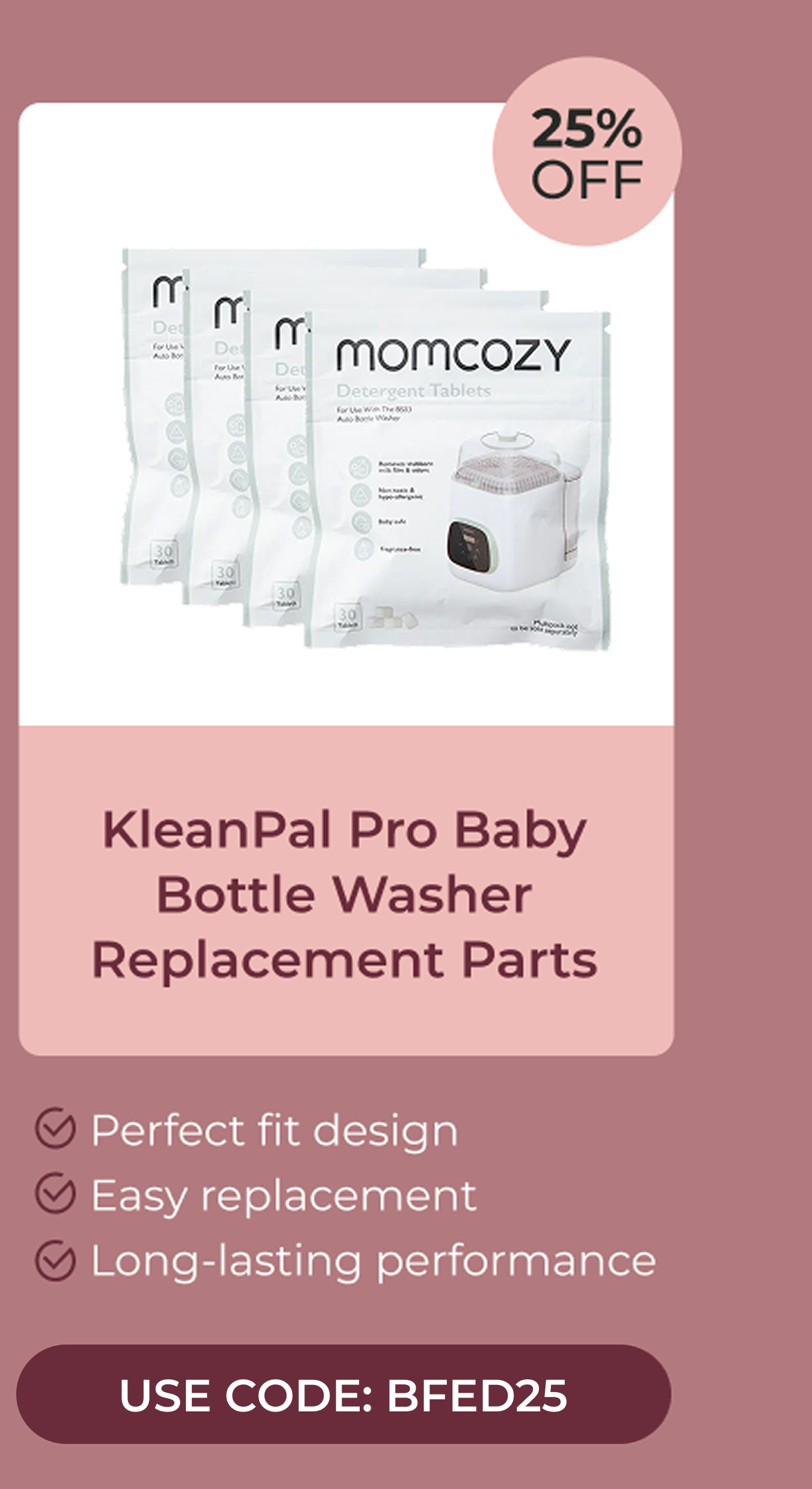 KleanPal Pro Baby Bottle Washer Replacement Parts