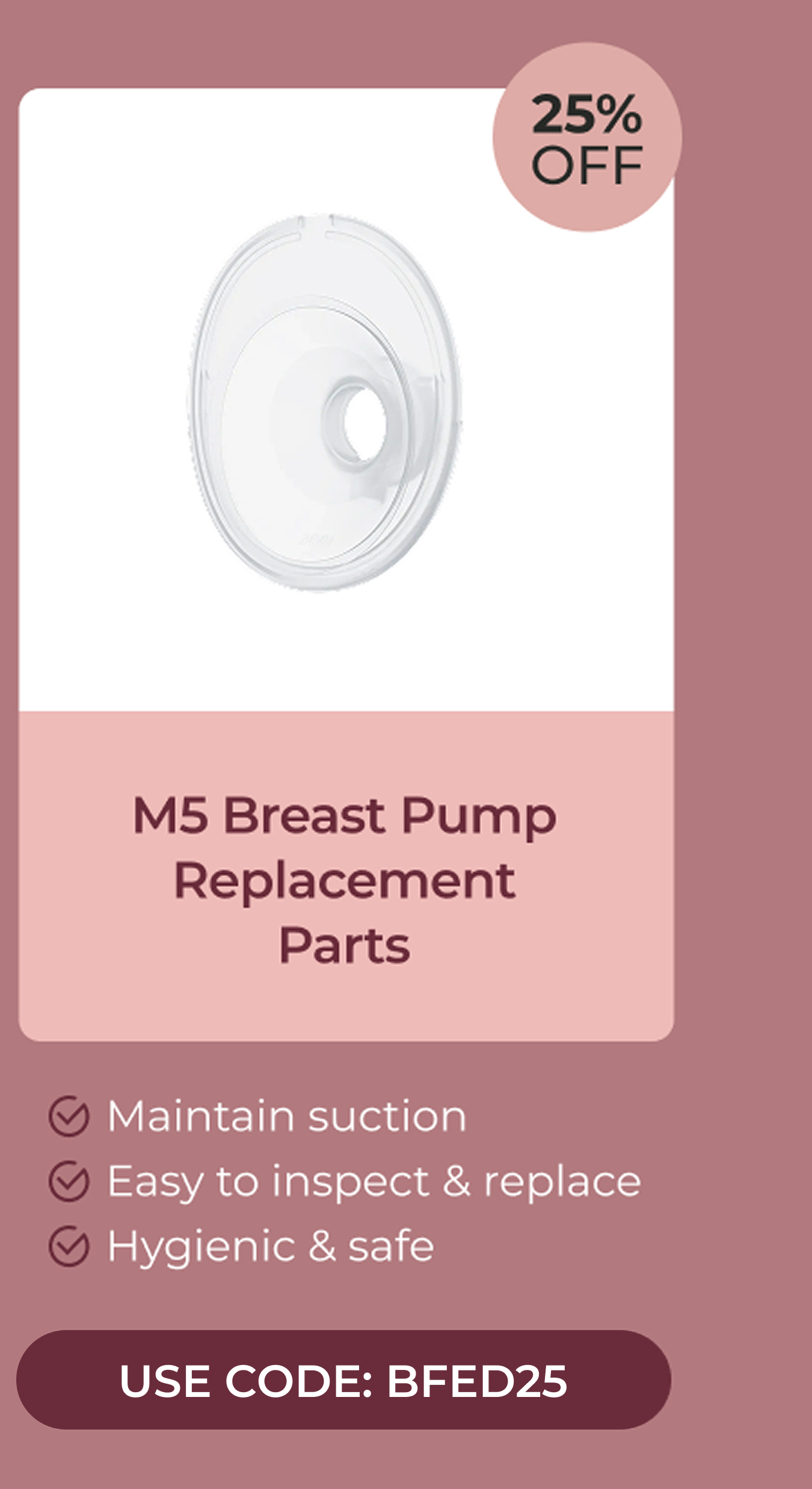 M5 Breast Pump Replacement Parts