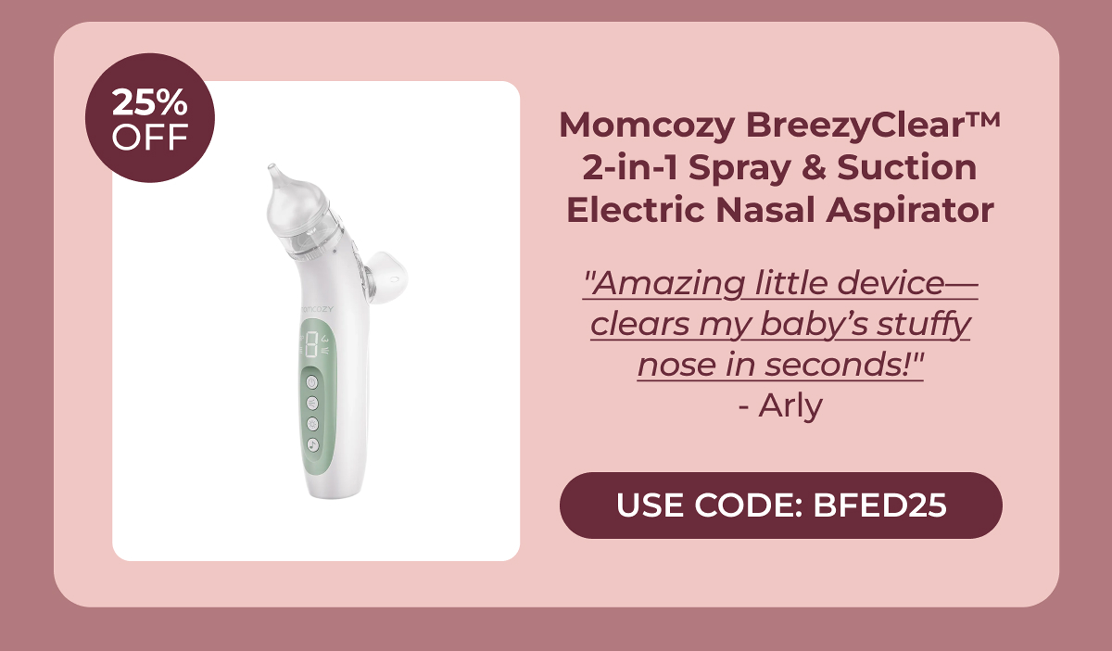 Momcozy BreezyClear™ 2-in-1 Spray & Suction Electric Nasal Aspirator