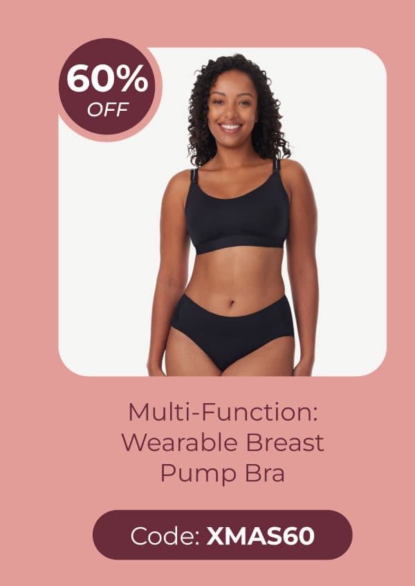 Multi-Function: Wearable Breast Pump Bra 60% OFF  Code: XMAS60