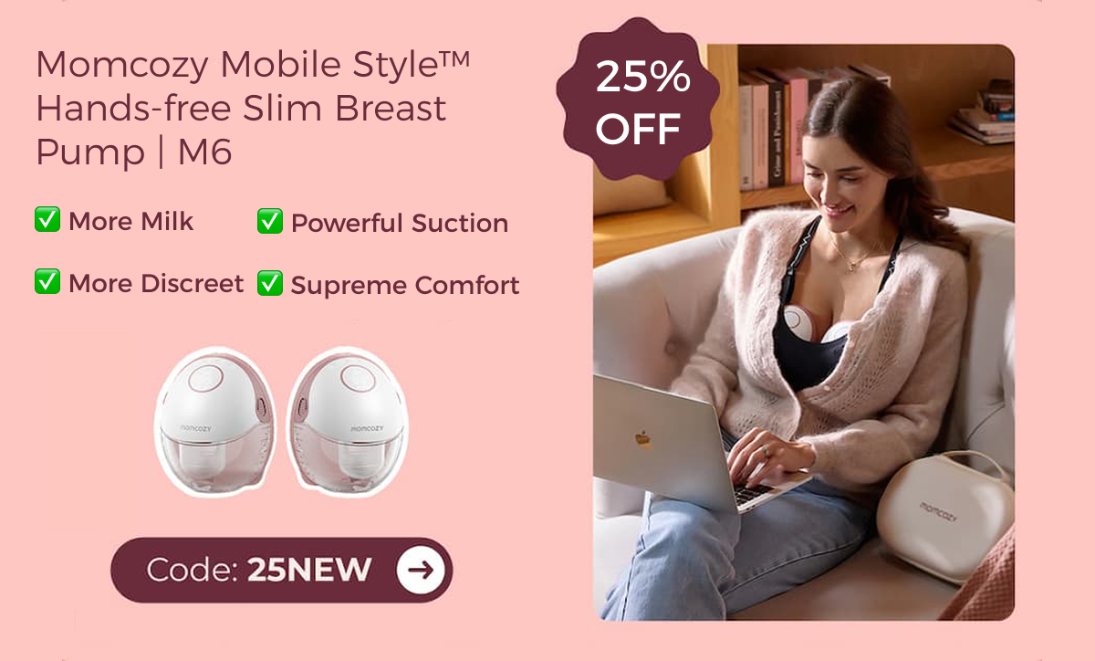 Momcozy Mobile Style™ Hands-free Slim Breast Pump | M6