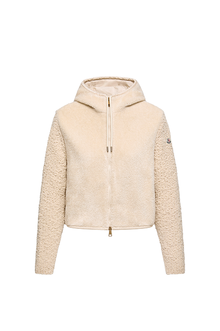 Bouclé & Teddy Zip-Up Hoodie
