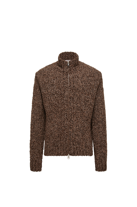 Wool & Alpaca Zip-Up Cardigan