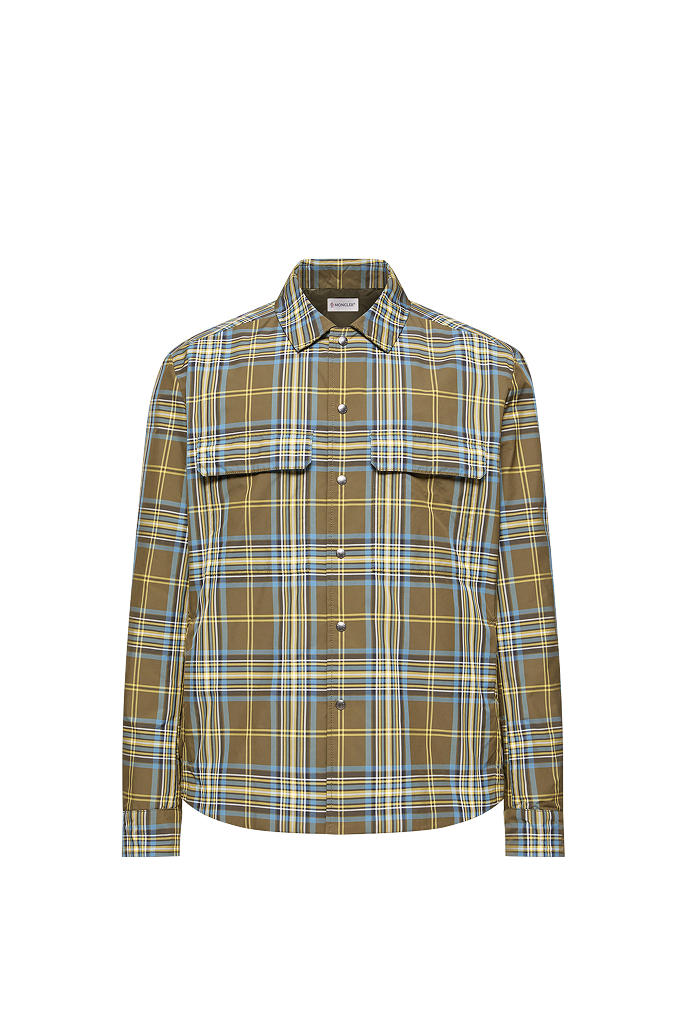 Monogram Checked Shirt Jacket