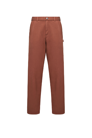Cargo Cotton Blend Gabardine Pants