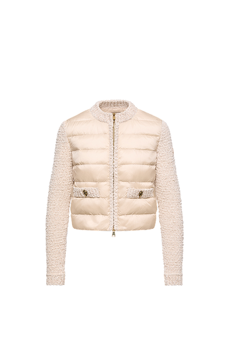 Padded Zip-Up Cardigan