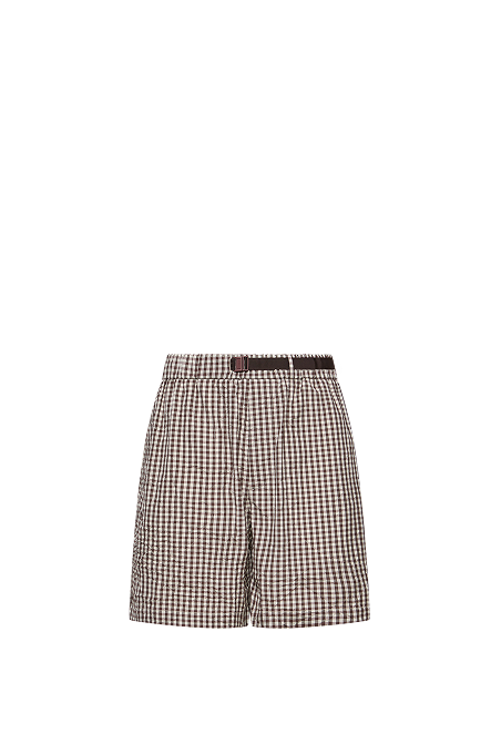 Vichy Cotton Blend Shorts