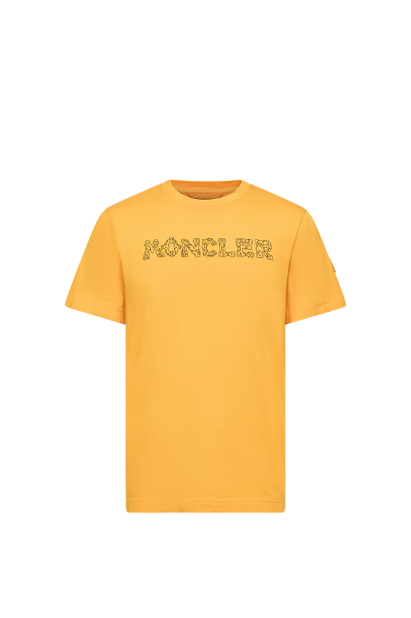 Space Embroidered Logo Cotton T-Shirt