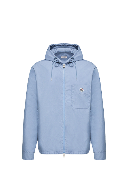 Cotton Blend Poplin Shirt Jacket
