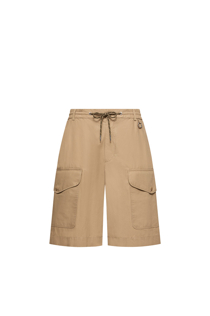 Cotton Poplin Cargo Shorts