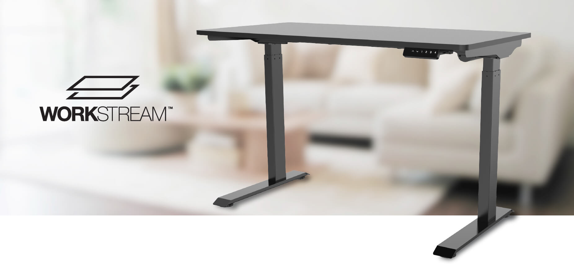 WFH Single‑Motor Sit‑Stand Desk with Top