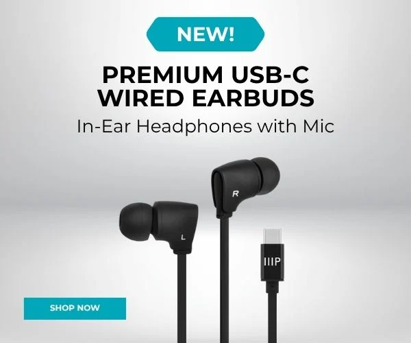 New (tag) Premium USB-C Wired Earbuds In-Ear Headphones with Mic Shop Now