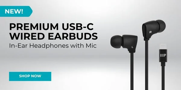 New (tag) Premium USB-C Wired Earbuds In-Ear Headphones with Mic Shop Now