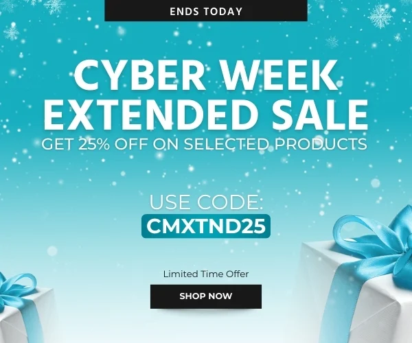 Cyber Week Extended Sale: Get 25% OFF on selected products!