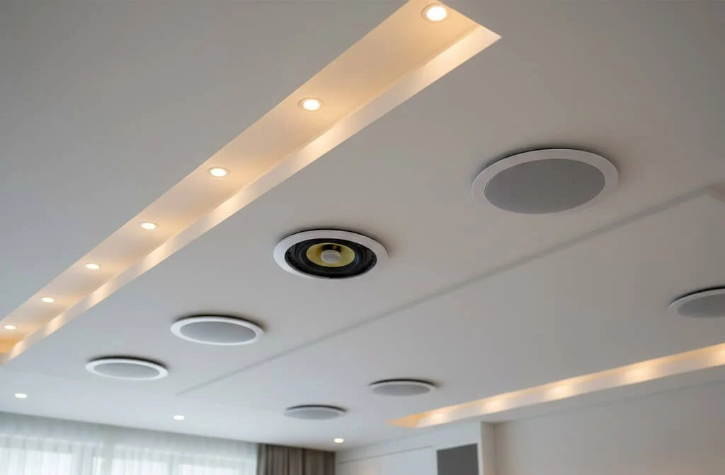 Monoprice Caliber In-Ceiling Speakers, 8in Fiber 2-Way (pair)