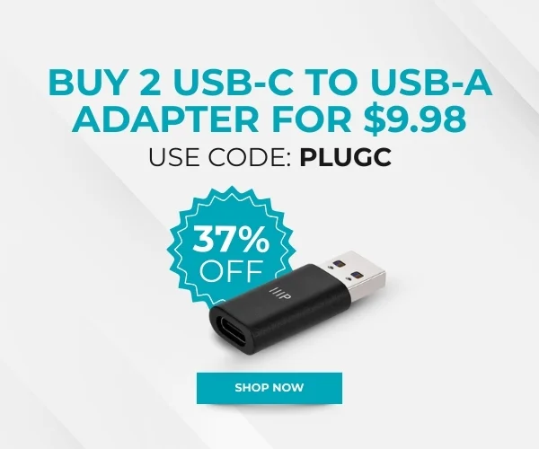 Buy 2 USB-C Female to USB-A Male Adapter for $9.98