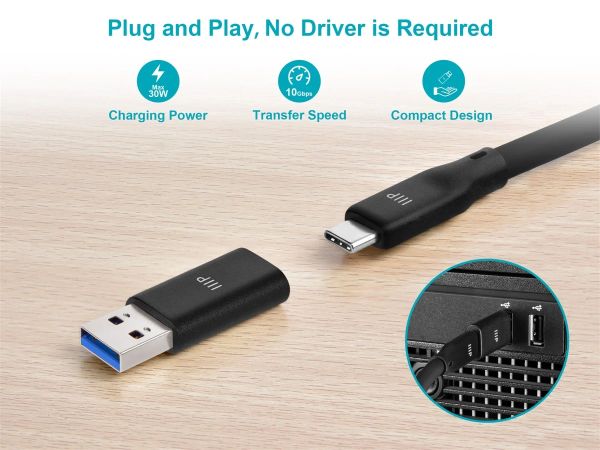 Buy 2 USB-C Female to USB-A Male Adapter for $9.98