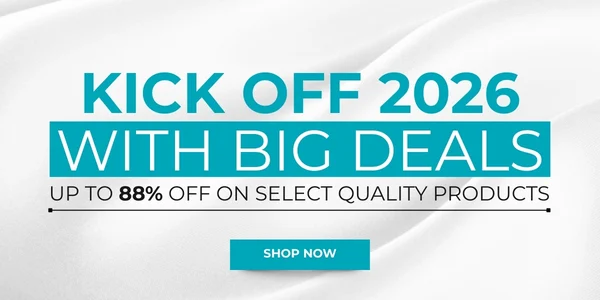 Kick Off 2026 with Big Deals Up to 86% Off on select quality products. Shop Now!