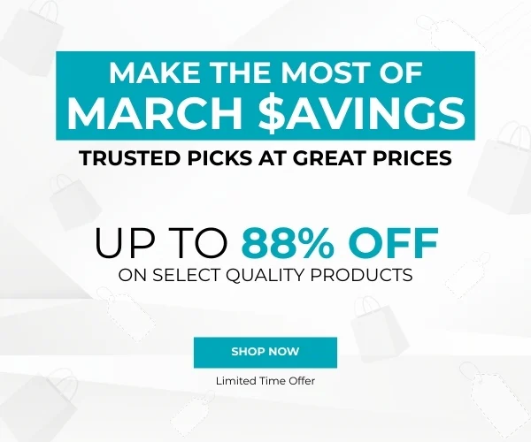 Make the Most of March Savings Up to 88% - March Clearance