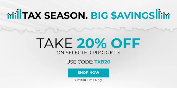 Tax Season. Big Savings. Take 20% Off on selected products Use code: TXB20 Limited Time Only Shop Now