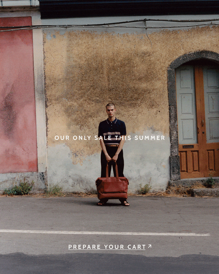 Our only sale this summer. Prepare your cart. 
