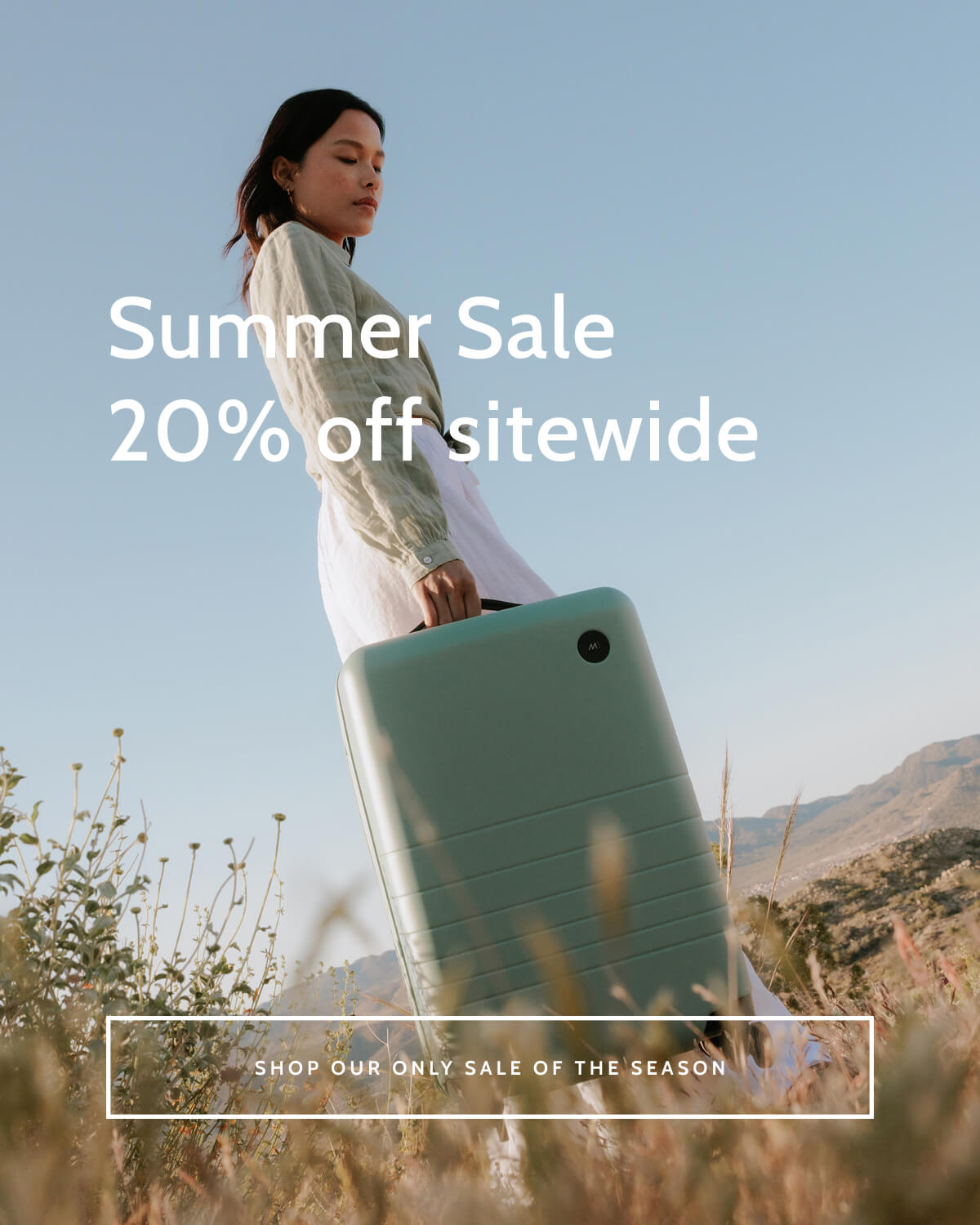 Summer Sale. 20% off sitewide. Shop our only sale of the season.