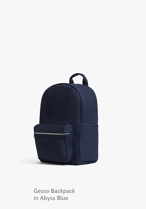 Gesso Backpack in Abyss Blue.