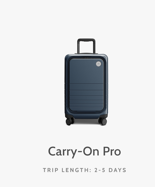 Carry-On Pro. Trip length: 2-5 days.