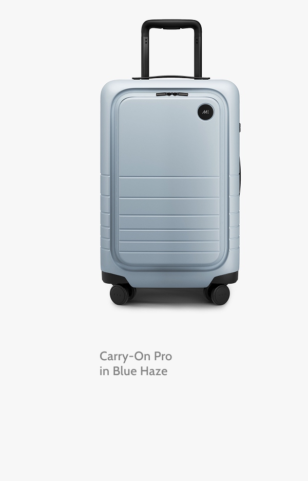 Carry-On Pro in Blue Haze. 