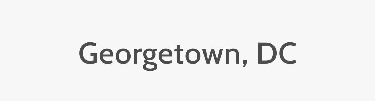 Georgetown, DC.