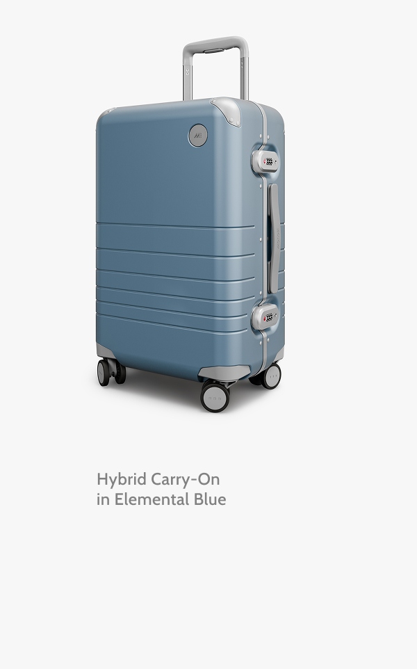 Hybrid Carry-On in Elemental Blue.