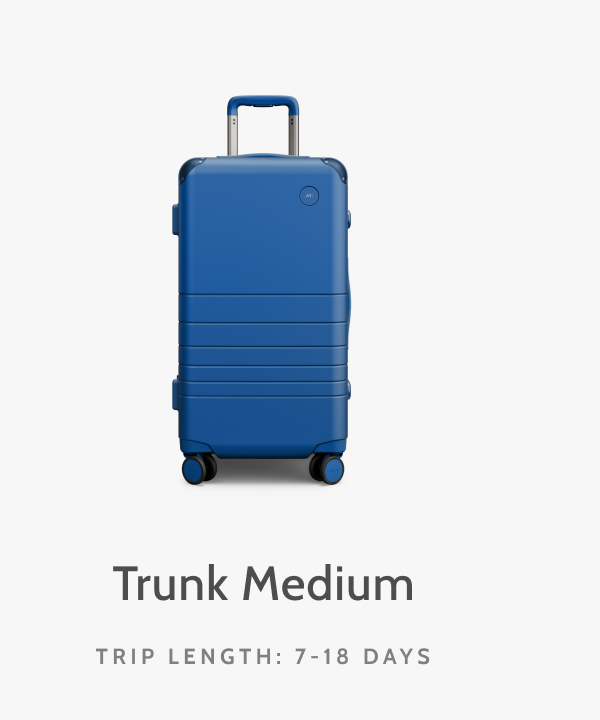 Trunk Medium. Trip length: 7-18 days.