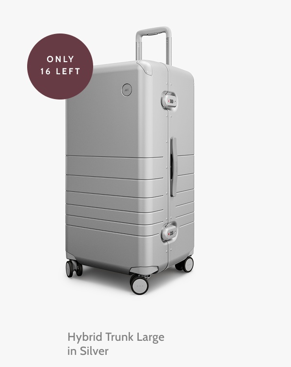 Only 16 left. Hybrid Trunk Large in Silver. 