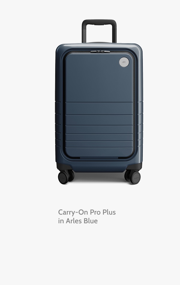 Carry-On Pro Plus in Arles Blue.