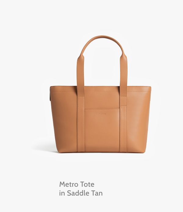 Metro Tote in Saddle Tan