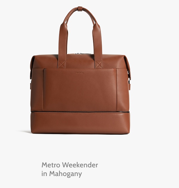 Metro Weekender in Mahogany.
