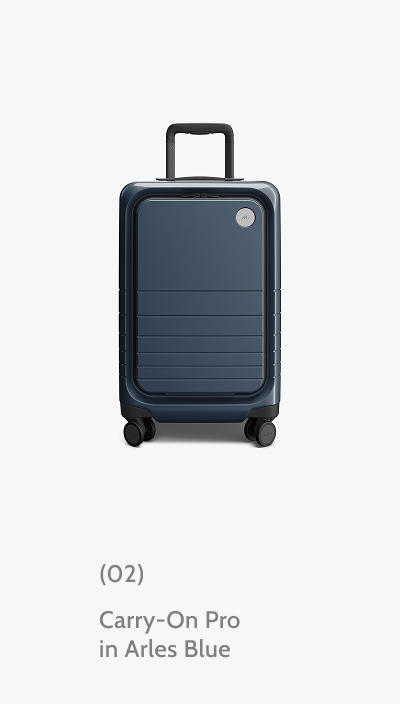 (02) Carry-On Pro in Arles Blue.