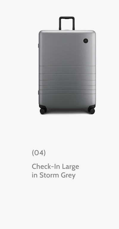 (04) Check-In Large in Storm Grey. 