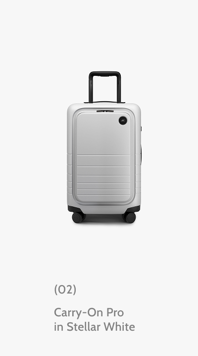 (02) Carry-On Pro in Stellar White.