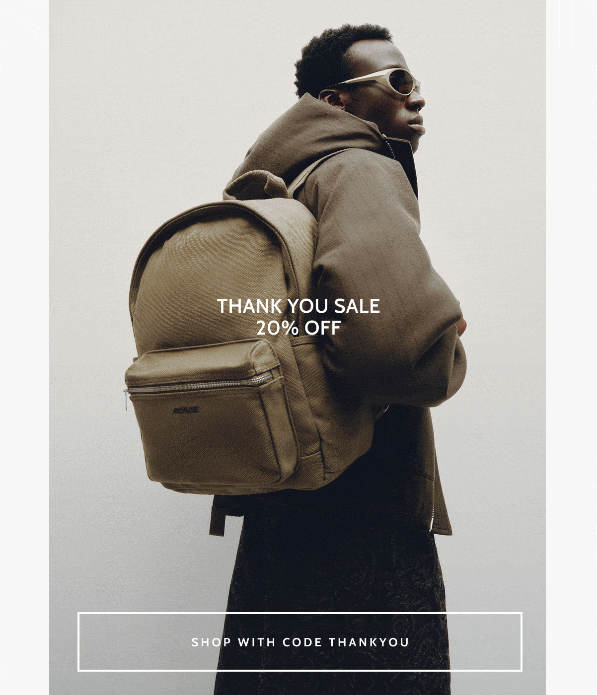 Thank You Sale. 20% Off.  Shop with code THANKYOU.