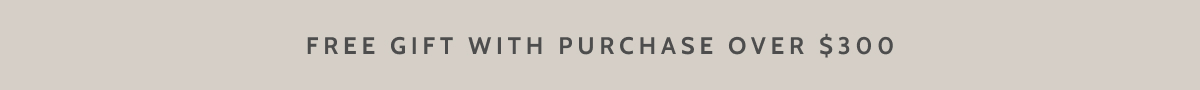 Free gift with purchase over $100.